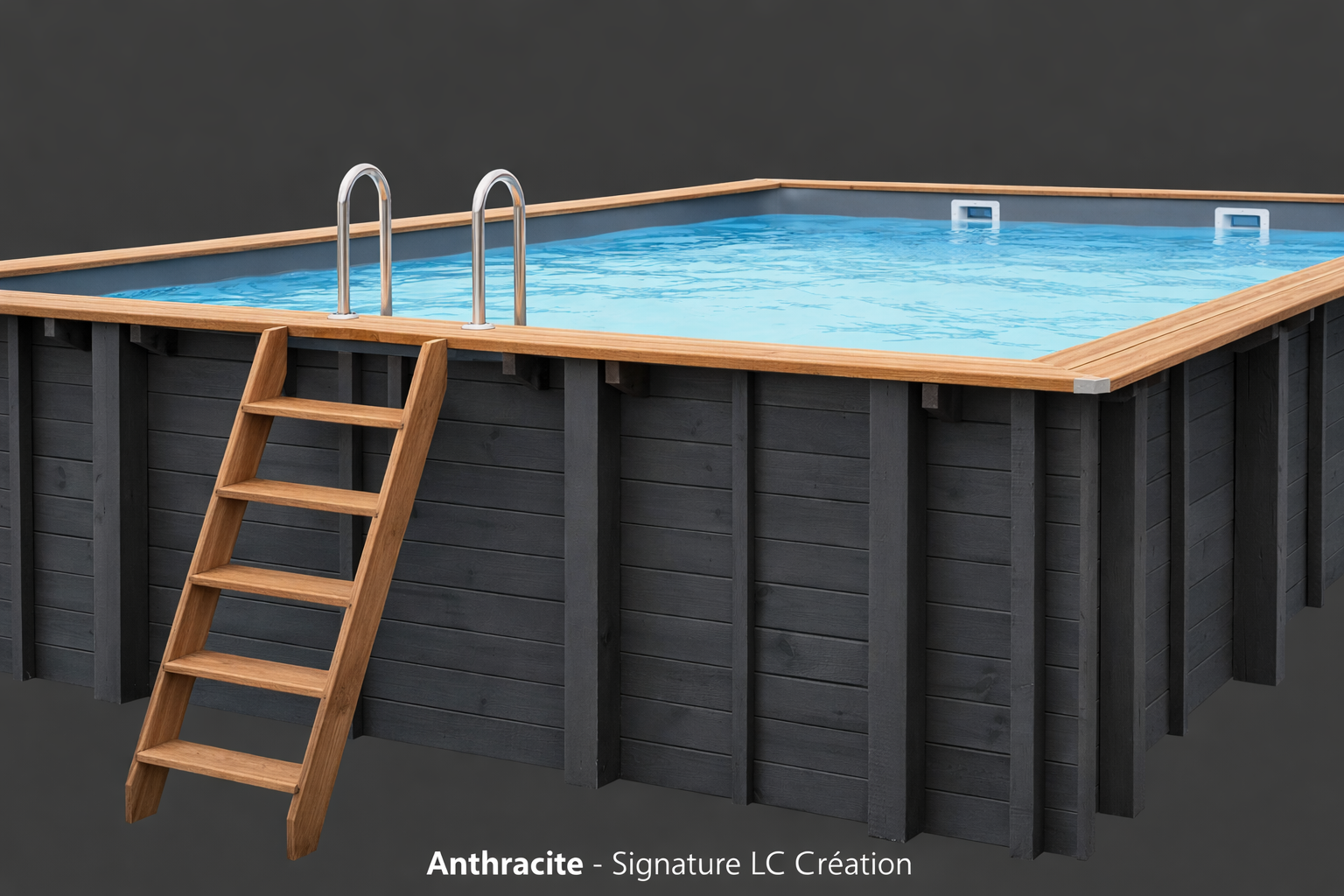 Piscine bois Confort — finitions au choix