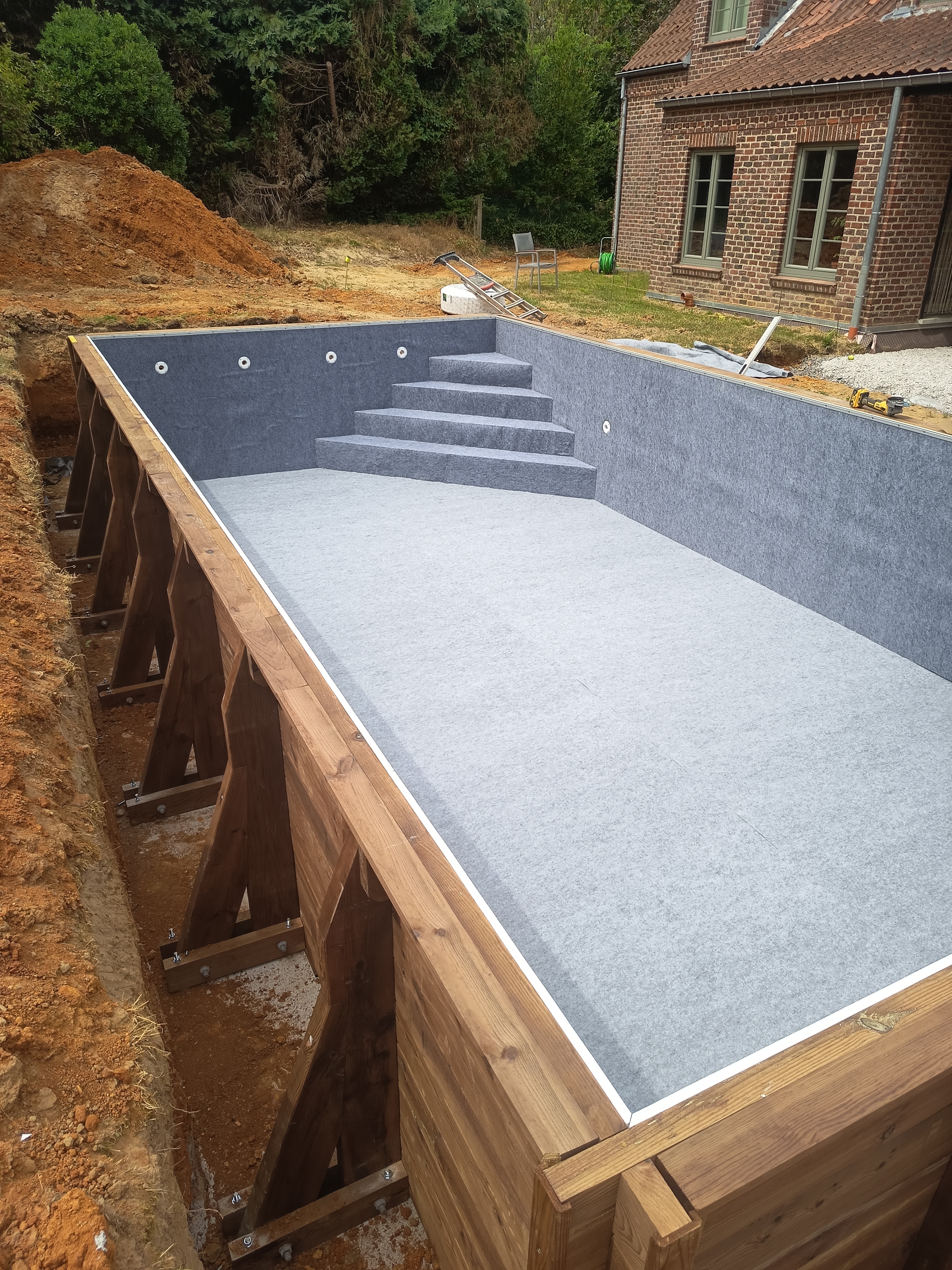 Détail de structure bois piscine LC Création